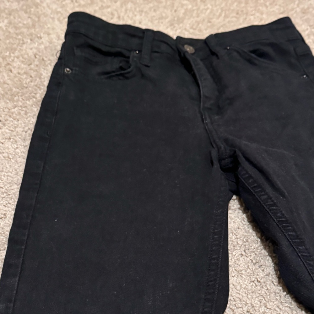 Topshop black frayed skinny jeans - Picture 5 of 7